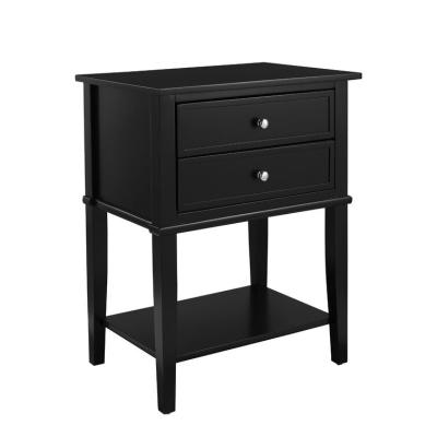 China Adjustable (Height) The Best Seller Wooden Multifunctional Universal 2 - Drawer End Table With Large Open Storage for sale