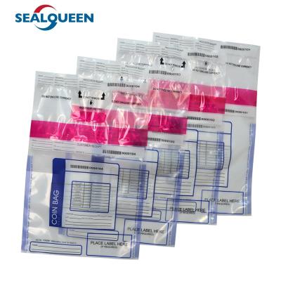 China Security SEAL QUEEN factory price tamper evident bag tamper evident proof bag sealing bag for sale