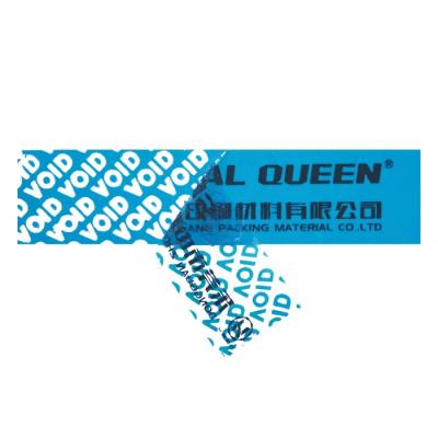 China Custom LOGO Printed Security Label Tamper Anti-Counterfeit Obvious Void Stickers for sale