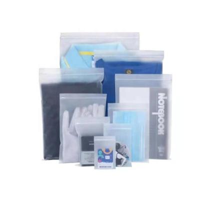 China Custom Wholesale Custom LOGO Printed Zip Lock Bag Apparel Packaging Moisture Proof PE Zipper Plastic Bag for sale