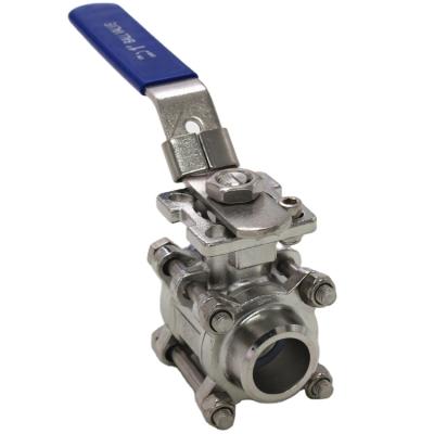 China General Mounted Three Piece High Deck Ball Valve Valve Ready For Trigger Mounted Manual Ball Valve for sale