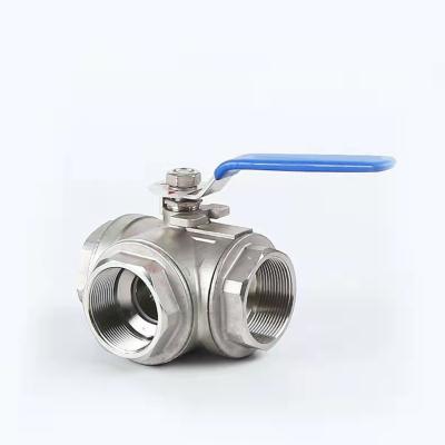 China General Factory Supply 304 Stainless Steel Direct Hydraulic 3 Way Ball Valve for sale