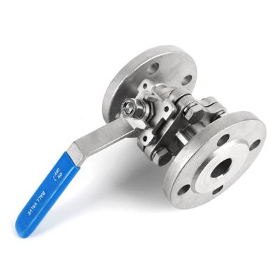 China General Manual 3pc Flanged Stainless Steel Ball Valve PN16 Material PTFE Pneumatic Actuator Metal ANSI Standard DIN Cast Steel for sale