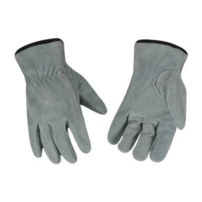 China Luqi Luvas De Trabalho Gardening Work OEM Leather Welding Cow Split Mechanic Leather Suede Gloves for sale