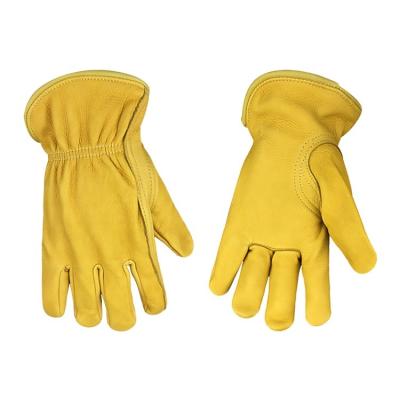 China Mechanics Protective Gloves Hand Gloves Driver Buckskin Leather Gloves for sale