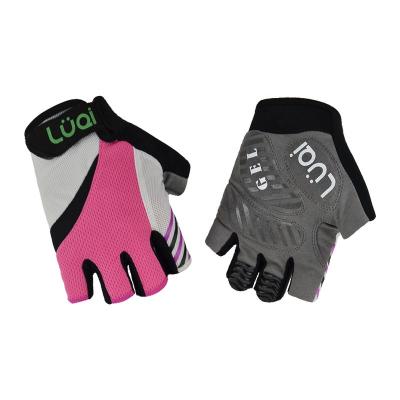 China Custom Made Bicycle Gloves Gloves With Logo Summer Dirt Bike Sport Half Finger Gym Workout Gloves Women for sale