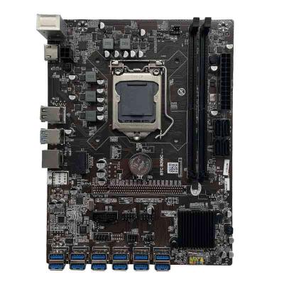 China Wholesale Desktop Factory B250 12 GPU USB3.0 Motherboard USB2.0 Interface With CPU Main Board DDR4 Memory GPU Mainboard PC for sale