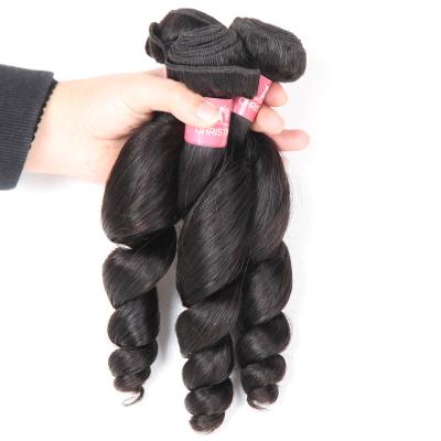 China Cheap Loose Wave Virgin 10a Vietnamese Hair Loose Wave Weave Extensions Pre Plucked Bundles With Lace Closure For Women for sale