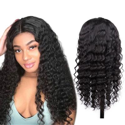 China Deep Wave Curly Hair Lace Wigs Seller, Cheap Deep Wave Remy Brazilian Virgin Human Hair Cuticle Aligned HD Full Lace Front Wig for sale