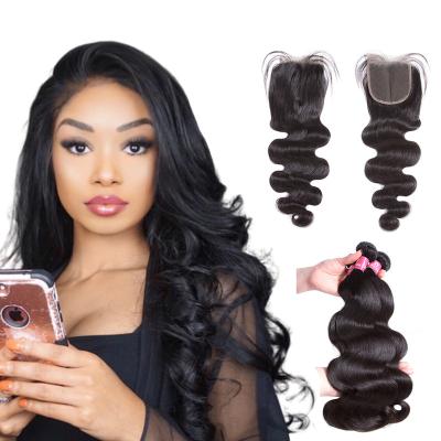 China Luxury Unprocessed Aliexpress 12A Virgin Peruvian Hair 100% Virgin Human Hair Color Body Wave 4x13 Natural Lace Closure Body Wave for sale