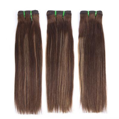 China Silky Straight Wave Royce Piano Color Human Hair Weave , P4/27 Colored Double Drawn Hair Weft Mixed Color Super Human Hair Extensions for sale