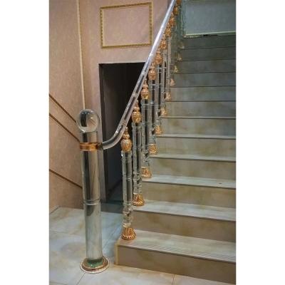 China Modern cheap clear crystal glass crystal plexiglass railings acrylic column pillar post stairs railings handrail for sale