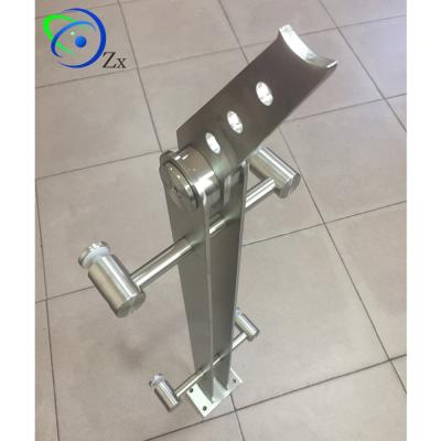 China Nice Modern Model 316 inox steel/304 stainless post for exterior glass balcony fence/balustrade handrail deck/pillar column for sale