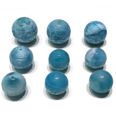 China For Jewelry Making Natural Larimar Cabochon Meander Bead For Gemstone And Jewelry Design for sale