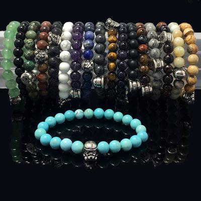 China Fine Polishing Beads Gemstone Beaded Bead Bracelets Custom Adjustable Imperial Brutal Design for Women and Men Bead Bracelet for sale