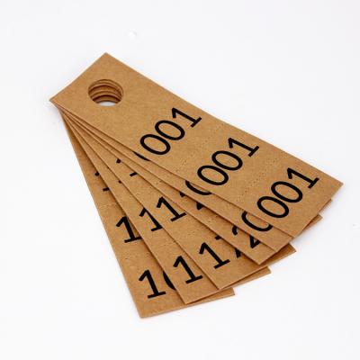 China Zhuoyida Biodegradable Custom Logo Printed Kraft Paper Clothing Label Recyclable Paper Garment Hanger Tag for sale