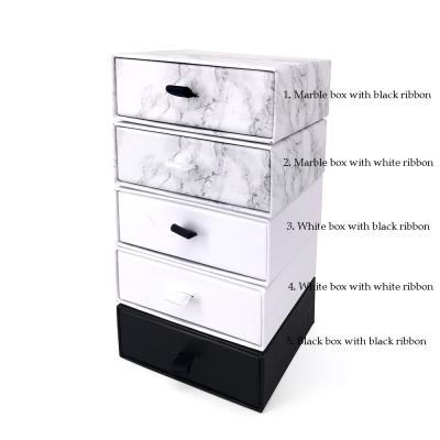 China Low MOQ drawer box small paper mache jewelry boxes wholesale for sale