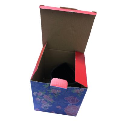 China Manufacturing Coffee Cup Recyclable Saucer Mug Rigid Corrugated Paper Package Box for sale