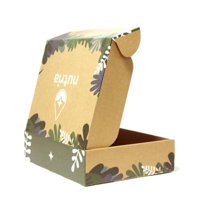 China Strong Brown E Groove Kraft Logo Recycle Foldable Corrugated Printing Custom Box for sale