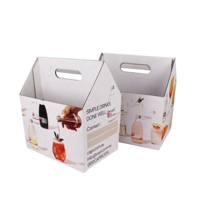 China Custom Recyclable Zhuoyida Beverage Beverage Box Corrugated Cardboard Juice Box Packaging for sale