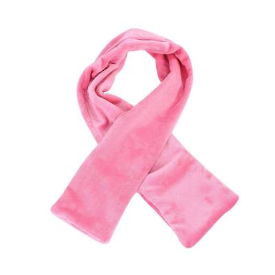 China Fleece Multi Color 4.5V DC USB Rechargeable Neck Warmer Heated Scarf Battery Heated Scarf for sale