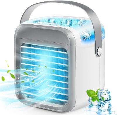 China 7 Different Colors With Color-cycle Option Hot Selling Wireless Air Conditioner Fan With 3 Speeds 7 Colors, USB Rechargeable Portable Mini Air Cooler for sale