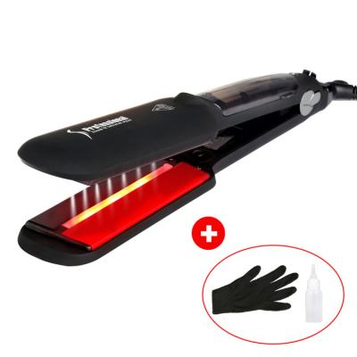 China Safety Patented Professional Infrared Hair Straightener Steam Hair Straightener for sale