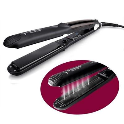 China Comb Out / Salon Ceramic Steam Styler Hair Straightener Brush 110-220V Voltage for sale