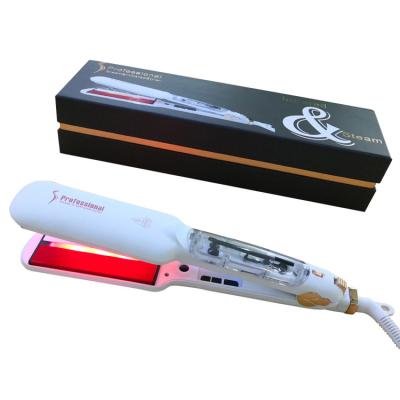 China Safety Patented Professional Infrared Hair Straightener Steam Hair Straightener for sale