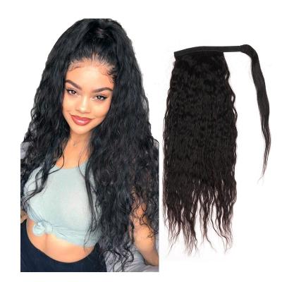 China Cheap Other Seller Brazilian Kinky Curly Ponytail Human Hair Wig Bundles Drawstring Ponytails for sale