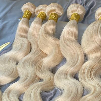 China Cheap Blonde 12A 613 Indian100% Natural Wave Human Hair Bundles With Headbands Cuticle Aligned Brazilian Hair Extensions for sale