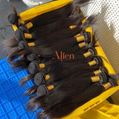 China Natural Wave 12A Grade Unprocessed Raw Virgin Hair Bulk Straight Hair Extension Wholesale Straight Weave Bundles for sale