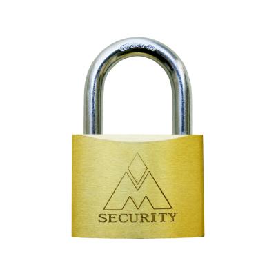 China Custom Logo Body Brass Padlock 20/25/30/40/50/60mm Durable And Sturdy European Style High Quality Brass Padlock for sale