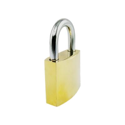 China Commercial Wholesale Solid Brass Padlock Security Waterproof Brass Padlock With Brass Key Barrel for sale