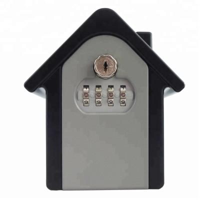 China Custom shop home combination code lockbox safe and lock box real estate agent family alloy key double key safe holder for sale