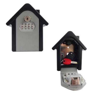 China New China Security Locked Store Home Wall Mounted Lock And Safe Digital Combination Skin Key Storage LockBox With Wheels And Key for sale