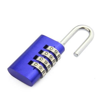 China Aluminum Metal Lock 4digit Aluminum Combination Covered Combination Cylinder Aluminum Padlock for sale