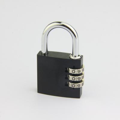 China Hot Selling New Padlock Security Aluminum Combination Lock Outdoor Lightweight Three Digit Aluminum Luggage Lock for sale