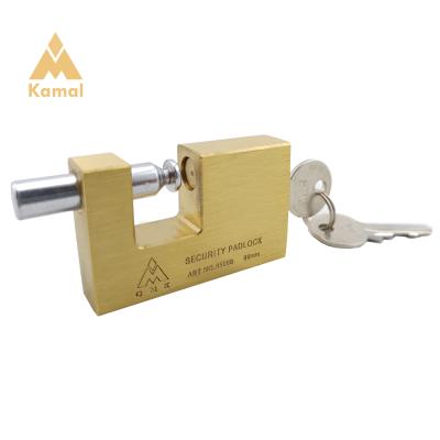 China Exterior Doors Lock Cylinder Brass Hardened Brass Rectangular Globe Copper Padlock For Warehouse, Office, Gym, Bathroom, Etc. for sale