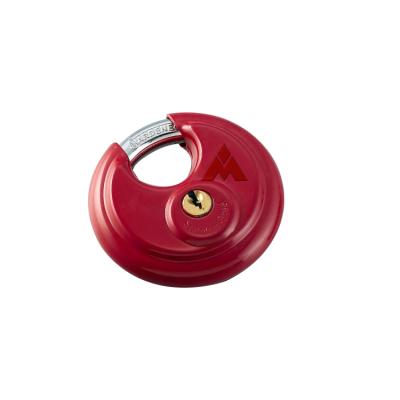 China Factory hot sale 50mm custom made red stainless steel lock with stainless steel snag and 2 same keys for sale