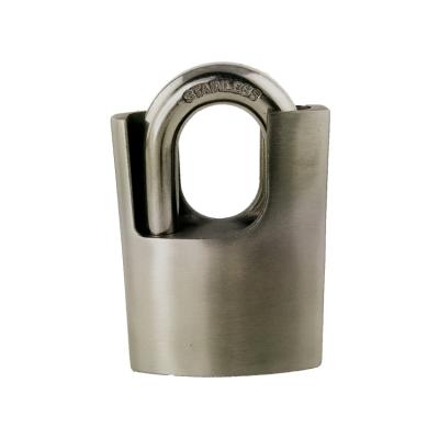 China 304/201 Heavy Duty Waterproof 304 Stainless Steel Padlock Square Combination Padlock for sale