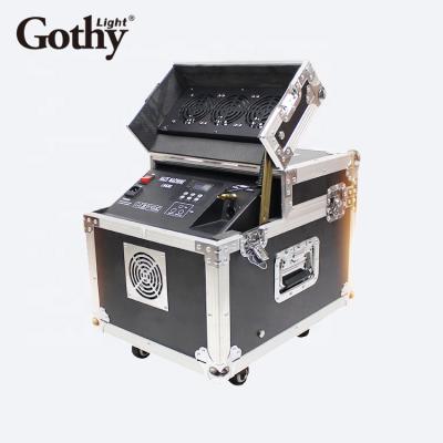 China Good quality 600W haze machine dmx control fog hazer smoke machine with 2L flight case for sale