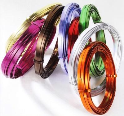 China Aluminum Flat Wire, Colored Flat Aluminum Wire for sale