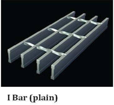 China Plain I-bar Type Steel Grating, Self Cleaning Bar Grating for sale