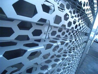 China Hexagonal Perforated Metal Screen,Perforated Decorative Metal Mesh for sale