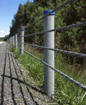 China SAFENCE Slope Barrier,Wire Rope Safety Barriers,WRSF Road Barrier,Cable Rope Fences for sale