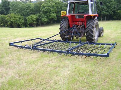 China Chain Drag Harrow with Lawn Tractor,GHL12 12ft Wide for sale