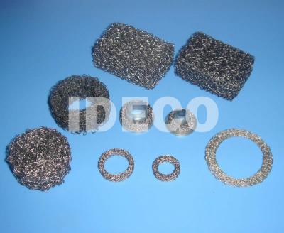 China Compressed Knitted Wire Mesh, EMI/RFI Shielding Knit Wire Mesh Seals Gaskets, Exhaust Silencer Muffler for sale