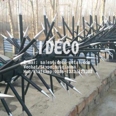 China Heavy duty Rotating Fence Spikes, Rotatable Wall Spikes, High Security Rotary Razor Spikes for Military Base for sale