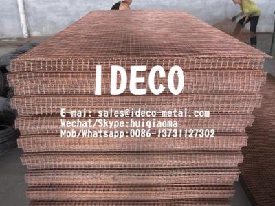 China Copper Washed Standard Industrial Steel Mesh, Welded Copper Mesh Panels/Screen/Cages/Baskets for sale